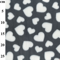 100% Polyester Fleece Fabric – Hearts 60