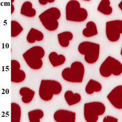 100% Polyester Fleece Fabric – Hearts 60