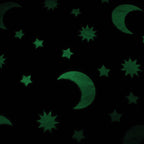100% Polyester Glow In The Dark Stars Fleece Fabric 60" - 2 Colours