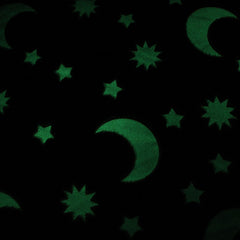 100% Polyester Glow In The Dark Stars Fleece Fabric 60