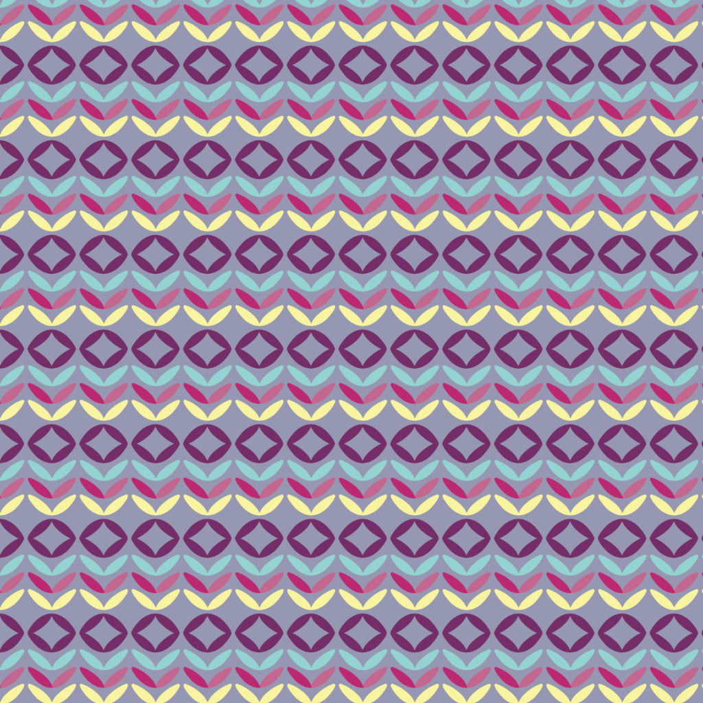 Lilac Petals Pattern Cotton Fabric - Vera Fabrics