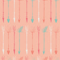 Peach Arrows Cotton Fabric - Vera Fabrics