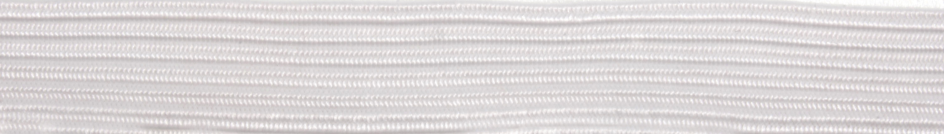 Braided Elastic 10mm - White - 10 Metres - Vera Fabrics