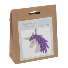 Children's Felt Decoration Kit: Unicorn - Vera Fabrics