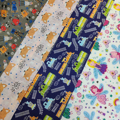 Assorted 4 Polycotton Half A Metre Bundle Subscription - Kids