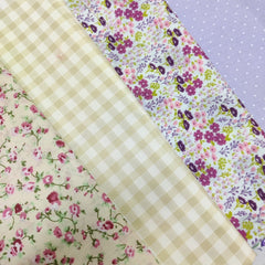 Assorted 4 Polycotton Half A Metre Bundle Subscription - Adults