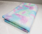 100% Polyester Pastel Galaxy Fleece Backed Soft Shell 58" Fabric