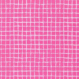 Pink Pretty Grid Tweet Me Cotton Fabric