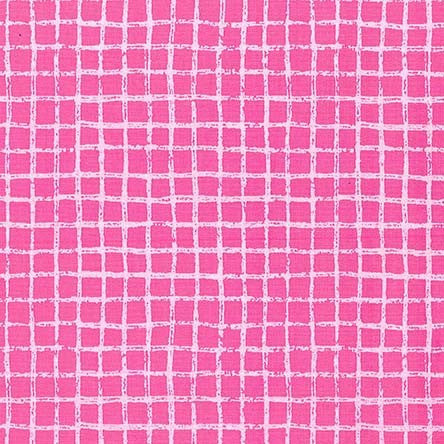 Pink Pretty Grid Tweet Me Cotton Fabric – Tailortime