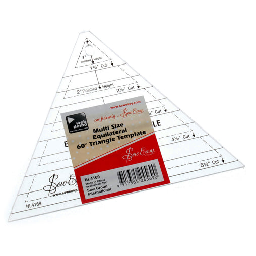 Quilt Template: Triangle 1" to 5.5" - Vera Fabrics