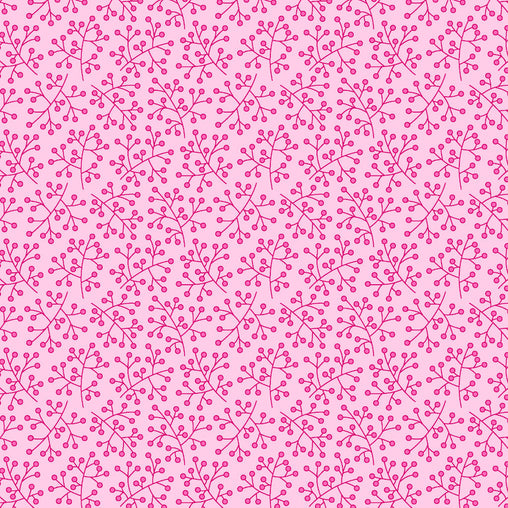 Pink Blossoming Buds P&B's Bloom Cotton Fabric - Vera Fabrics