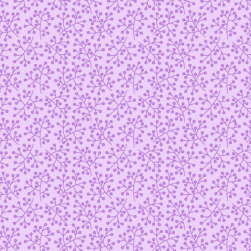 Purple Blossoming Buds P&B's Bloom Cotton Fabric - Vera Fabrics