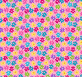 Multi Flowers on Pink P&B's Bloom Cotton Fabric - Vera Fabrics