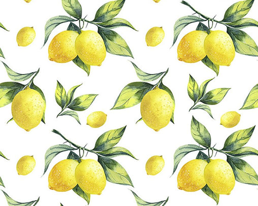 100% Cotton Digital Lemons 59" Fabric
