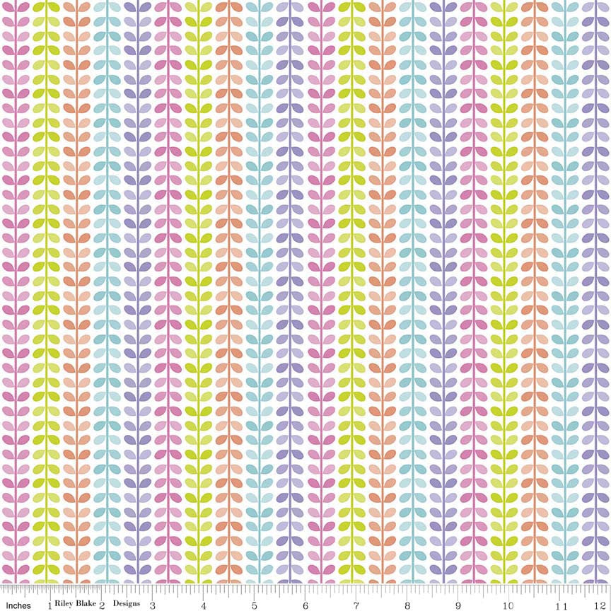 Colourful Stalks Under The Sea Cotton Fabric - Vera Fabrics