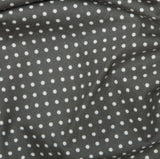 Grey 3mm Spotty Polka Dot 100% Cotton Poplin Fabric
