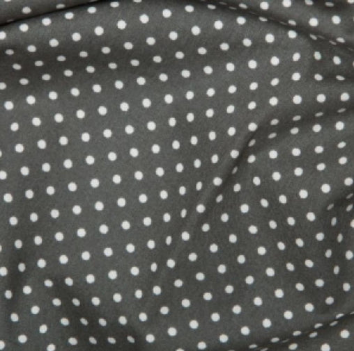 Excellent Quality Grey 3mm Spotty Polka Dot 100% Cotton Poplin Fabric 130gsm Sewing Quilting Craft Home Decor