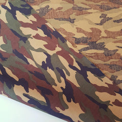 Camouflage Green & Brown Army Woodland FAT QUARTER Cotton Poplin Fabric Boys and Mens Clothes, Bags, Accessories