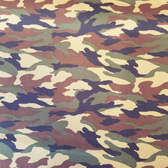 Camouflage Green & Brown Army Woodland FAT QUARTER Cotton Poplin Fabric Boys and Mens Clothes, Bags, Accessories