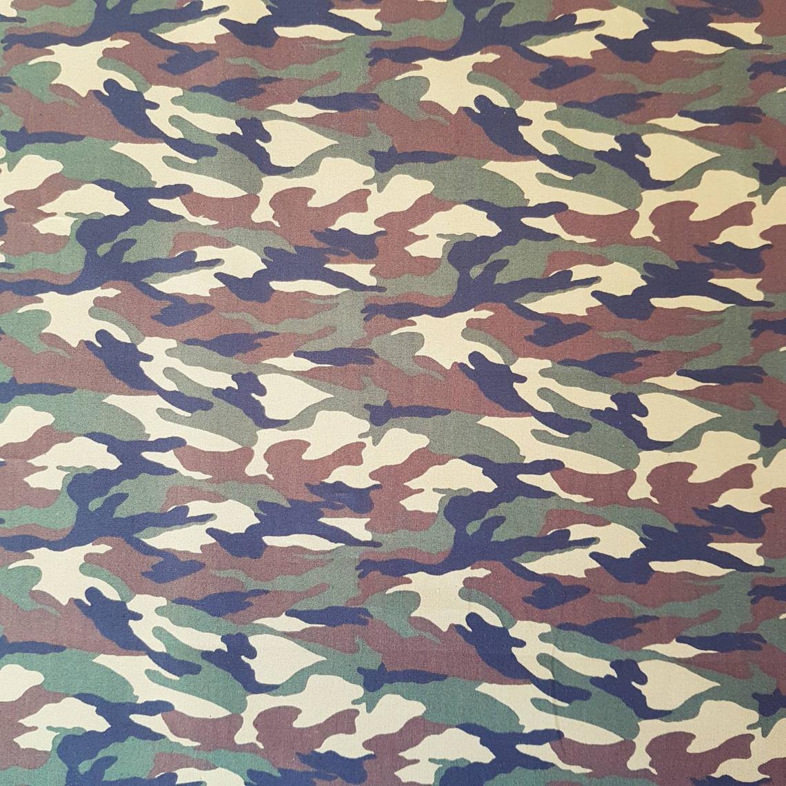 Camouflage Green & Brown Army Woodland FAT QUARTER Cotton Poplin Fabric Boys and Mens Clothes, Bags, Accessories