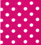 Excellent Quality Cerise 22mm Large Spotty Polka Dot 100% Cotton Poplin Fabric 130gsm Sewing Quilting Craft Home Decor