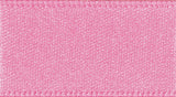 2 Metres Pink- Double Faced Satin Fabric - 15mm Wide - Clothes, Funishing, Craft