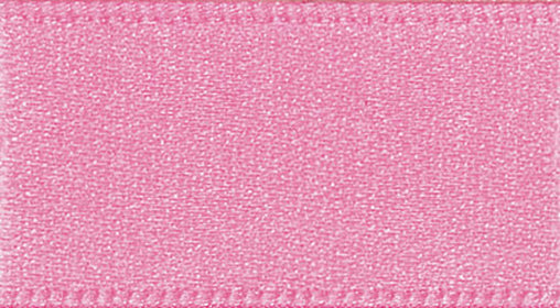 2 Metres Pink- Double Faced Satin Fabric - 10mm Wide - Clothes, Funishing, Craft