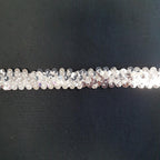 0.75"/20mm Silver Sequins Shiny Stretchy Excellent Quality Trimming Clothes Craft Costumes Bling- by the metre