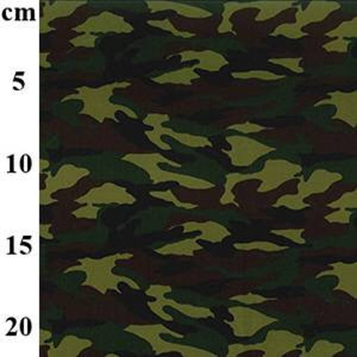 Camouflage Green & Brown Army Jungle Metre Cotton Poplin Fabric Boys and Mens Clothes, Bags, Accessories