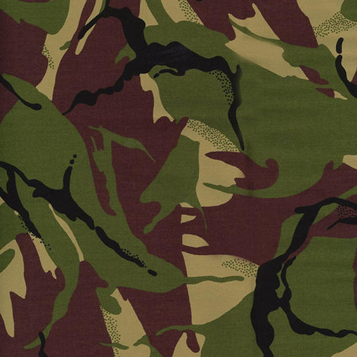 Camouflage Green, Tan & Black Army Woodland HALF METRE Cotton DRILL Fabric Boys and Mens Clothes, Bags, Accessories