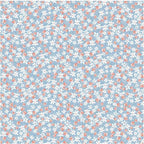 Pastel Petit Flowers Peach Blue Blender Excellent Quality 100% Cotton Fabric Craft Sewing Clothes Home Decor 60" Wide Per Large Fat Quarter