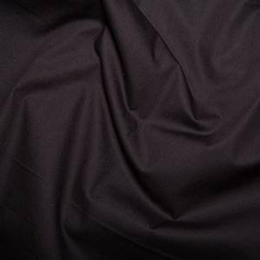 Excellent Quality Plain Black 100% Cotton Poplin Fabric 121gsm Sewing Quilting Craft Home Decor
