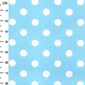 Excellent Quality Sky Blue 7mm Spotty Medium Polka Dot 100% Cotton Poplin Fabric 130gsm Sewing Quilting Craft Home Decor