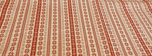 Scandinavian Border 2 : Christmas Designs Fabric Polycotton : Half Meter