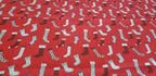 Red Christmas Stockings : Christmas Designs Fabric Polycotton : Half Meter