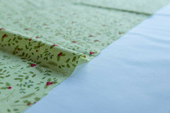 Holly Sage & Green Christmas Stockings : Christmas Designs Fabric Polycotton : Half Meter