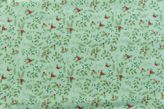 Holly Sage & Green Christmas Stockings : Christmas Designs Fabric Polycotton : Half Meter