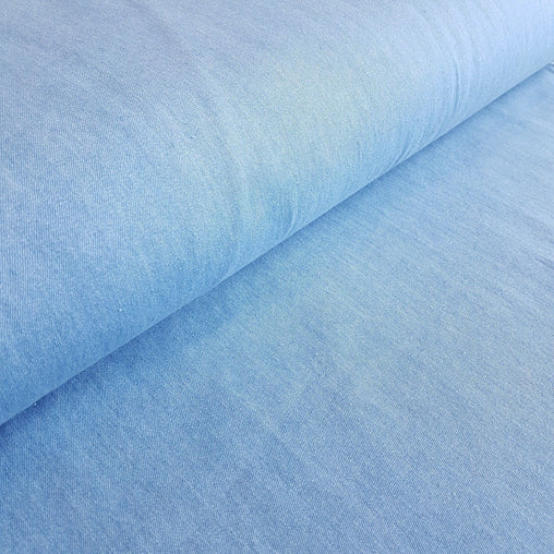 8oz Lightweight Pre-washed 100% Cotton Denim Fabric - Light - Vera Fabrics