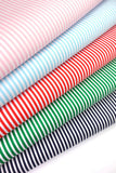 5 x Polycotton Fat Quarter Fabric Bundle | Thin Stripes Multicolour