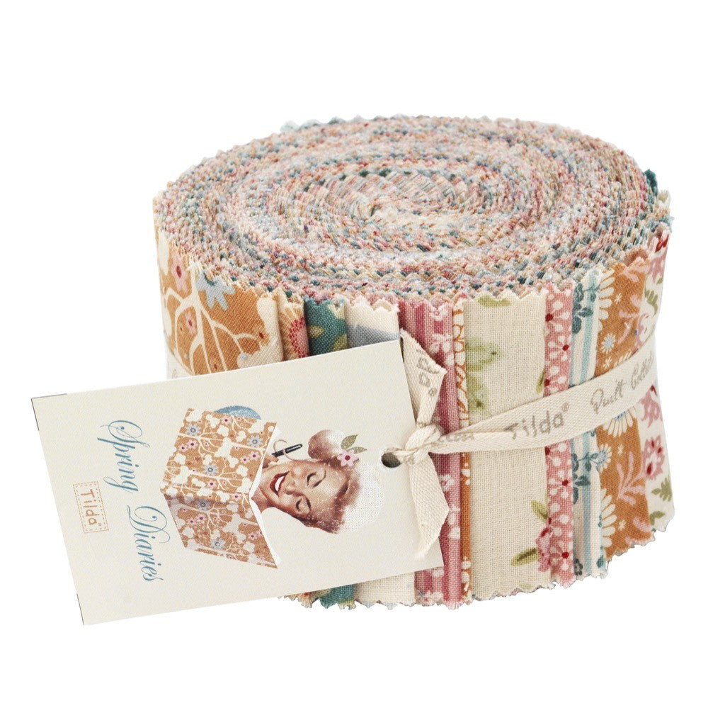 Spring Diaries - 24 Piece Jelly Roll Bundle - Vera Fabrics