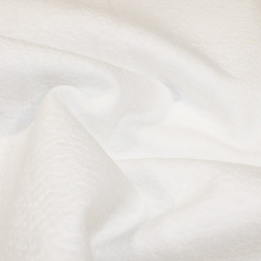 87.5% Purified Cotton 12.5% Polypropylene Fabric Warm & White 90 and 124" - 3 Colours